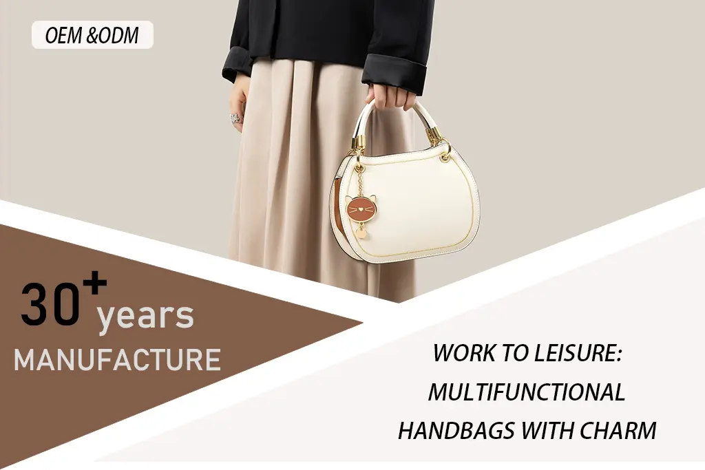 Work to Leisure Multifunctional Handbags with Charm